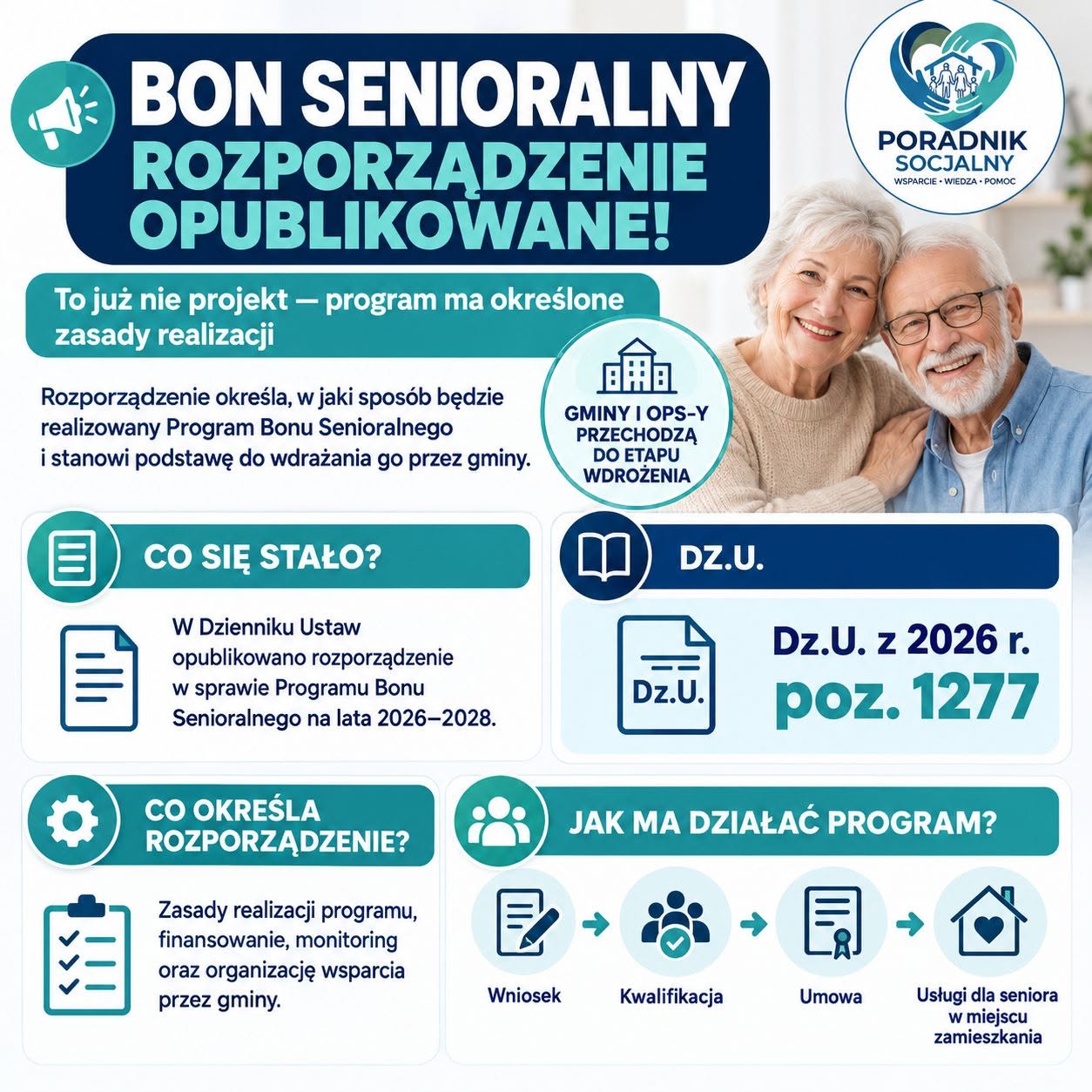 Bon senioralny - plakat