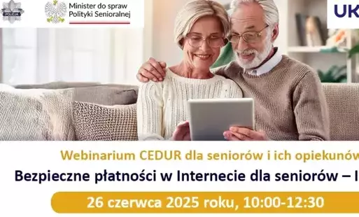 Zdjęcie do Bezpieczne płatności w internecie dla senior&oacute;w - bezpłatne webinarium